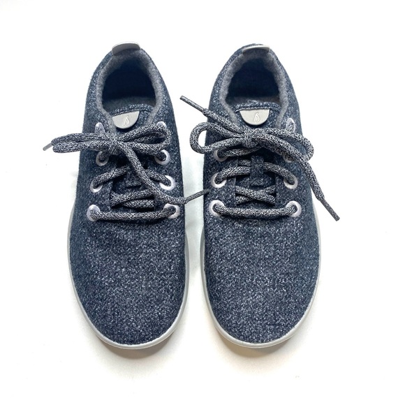 Allbirds Wool Runners in Natural Grey Light Grey Sole Lace Up Sneakers Shoes 7 - Picture 5 of 13
